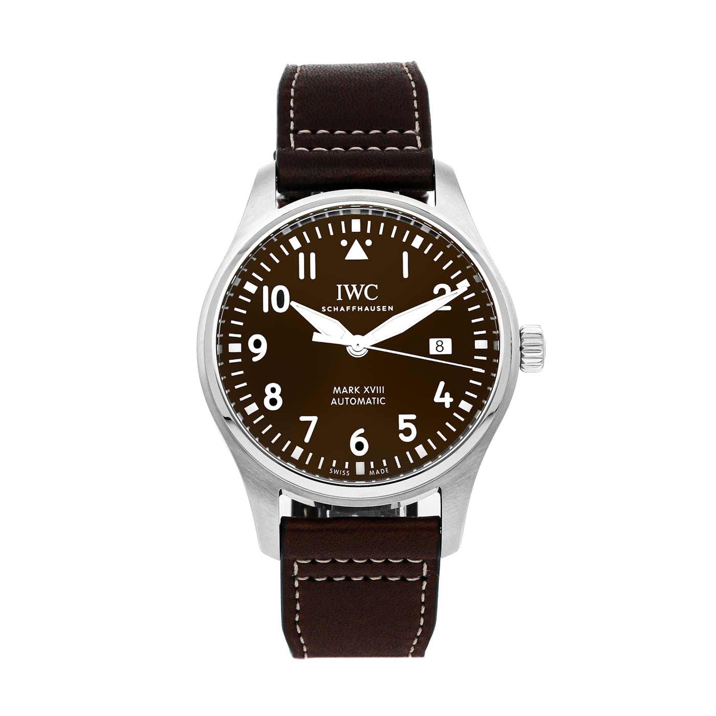  Shop Authentic IWC Pilot's Watch Mark XVII Edition "Antoine De Saint Exupery" Brown Dial Brown Leather Strap Watch for Men - IW327003 - Luxxuri