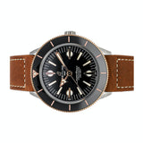  Shop Authentic Breitling Superocean Heritage '57 Black Dial Brown Leather Strap Watch for Men - U10370121B1X1 - Luxxuri