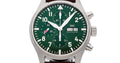  Shop Authentic IWC Pilot's Watch Chronograph Edition Racing Green 43mm Green Dial Brown Leather Strap Watch for Men - IW377726 - Luxxuri