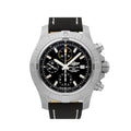  Shop Authentic Breitling Avenger Chronograph 45mm Black Dial Black Leather Strap Watch for Men - A13317101B1X1 - Luxxuri