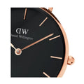  Shop Authentic Daniel Wellington Classic Petite Dover Black Dial White NATO Strap Watch For Women - DW001000314 - Luxxuri
