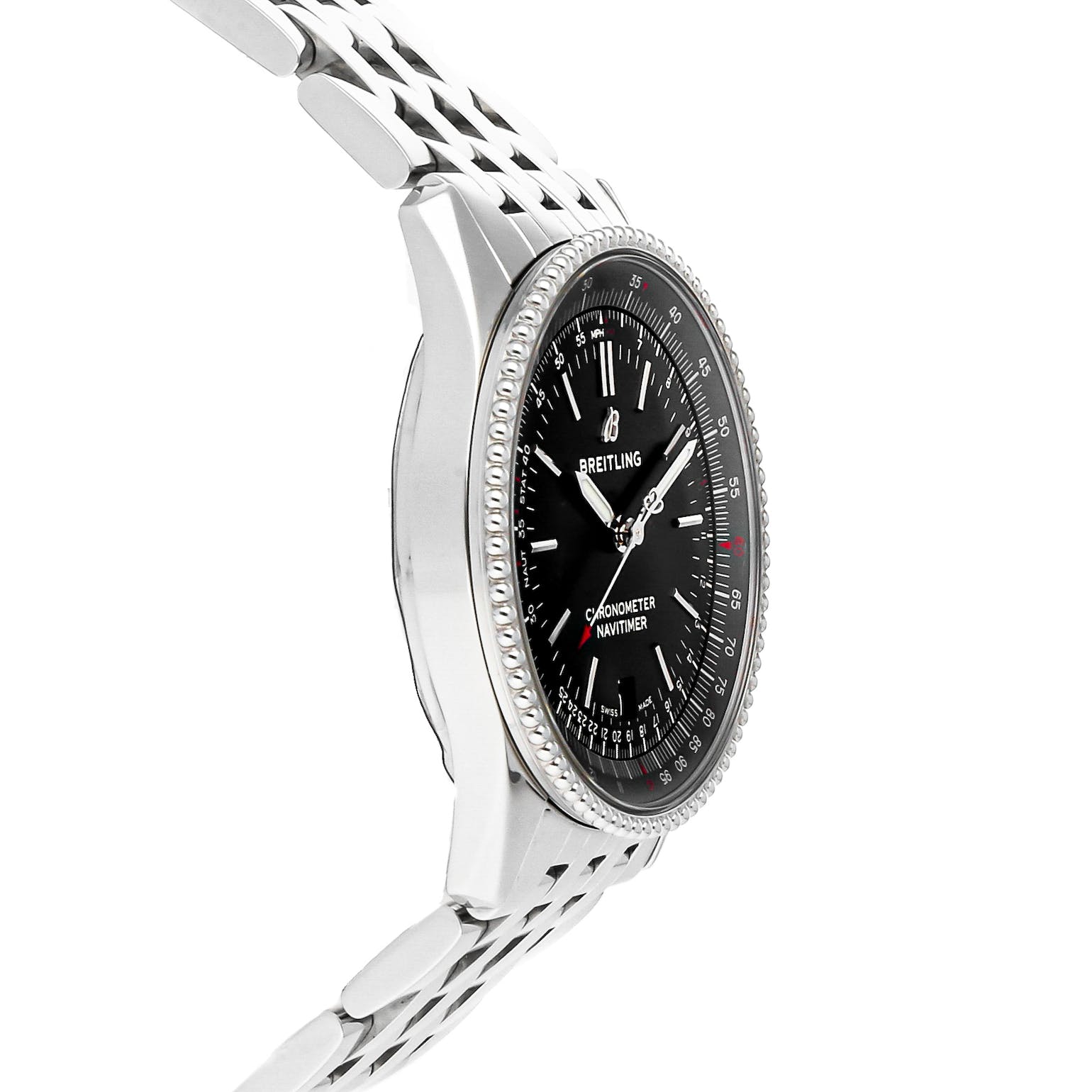  Shop Authentic Breitling Navitimer Automatic 38mm Black Dial Stainless Steel Mens Watch - A17325241B1A1 - Luxxuri