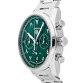  Shop Authentic Tag Heuer Carrera Automatic Chronograph Limited Edition Green Dial Silver Steel Strap Watch for Men - CBN2014.EB0240 - Luxxuri