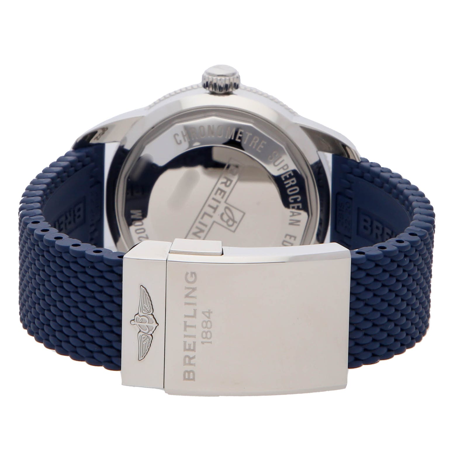  Shop Authentic Breitling Superocean Heritage II B20 44mm Blue Dial Blue Rubber Strap Mens Watch - AB2030161C1S1 - Luxxuri