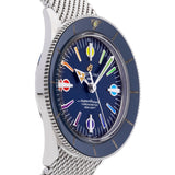  Shop Authentic Breitling Superocean Heritage '57 Special Edition II Blue Dial Silver Mesh Bracelet Watch for Men - A103702A1C1A1 - Luxxuri
