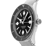  Shop Authentic Breitling Superocean Heritage '57 Black Dial Silver Mesh Bracelet Watch for Men - A10370121B1A1 - Luxxuri