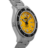  Shop Authentic Breitling Superocean II Automatic 44mm Yellow Dial Silver Steel Strap Watch for Men - A17367021I1A1 - Luxxuri