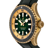  Shop Authentic Breitling Superocean Automatic 42 Green Dial Green Rubber Strap Watch for Men - N17375201L1S1 - Luxxuri