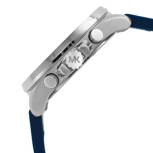  Shop Authentic Michael Kors Brecken Chronograph Blue Dial Two Tone PVC Strap Watch For Men - MK8950 - Luxxuri