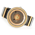  Shop Authentic Versace V Metal Icon Gold Dial Black & Gold Strap Watch for Women - VLC030014 - Luxxuri