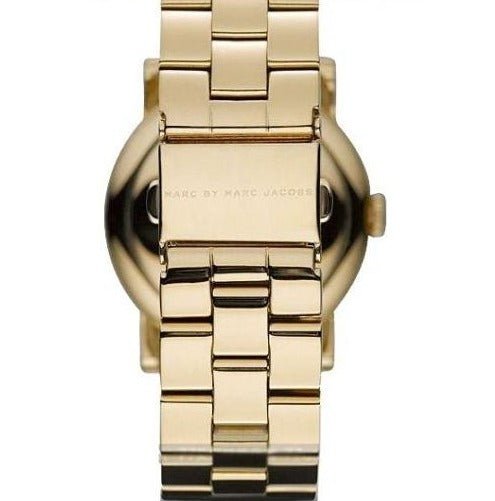  Shop Authentic Marc Jacobs Amy Blue Dial Gold Steel Strap Watch for Women - MBM3166 - Luxxuri