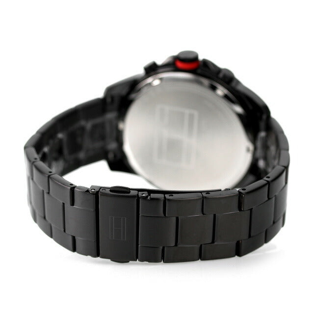  Shop Authentic Tommy Hilfiger Blaze Chronograph Black Dial Black Steel Strap Watch For Men - 1792030 - Luxxuri