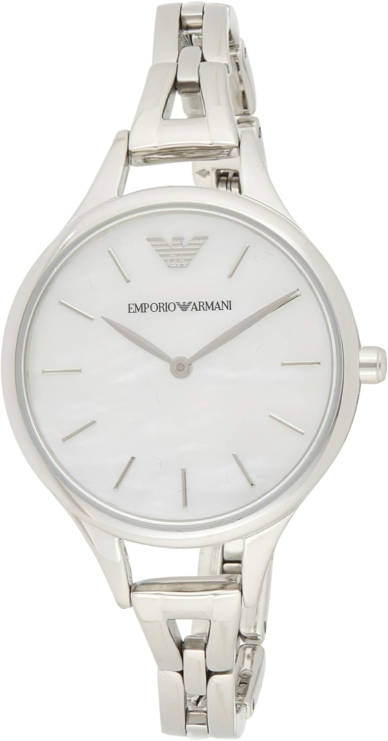  Shop Authentic Emporio Armani Aurora Mother Of Pearl White Dial Silver Steel Strap Watch For Women - AR11054 - Luxxuri