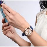  Shop Authentic Guess G Twist White Dial Blue Silicone Strap Watch For Women - W0911L6 - Luxxuri