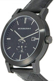  Shop Authentic Burberry The City Black Dial Black Leather Strap Watch for Men - BU9906 - Luxxuri