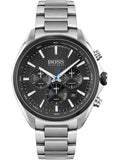  Shop Authentic Hugo Boss Montre Distinct Black Dial Silver Steel Strap Watch for Men - 1513857 - Luxxuri