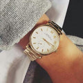  Shop Authentic Marc Jacobs Baker White Dial Gold Steel Strap Watch for Women - MBM3243 - Luxxuri