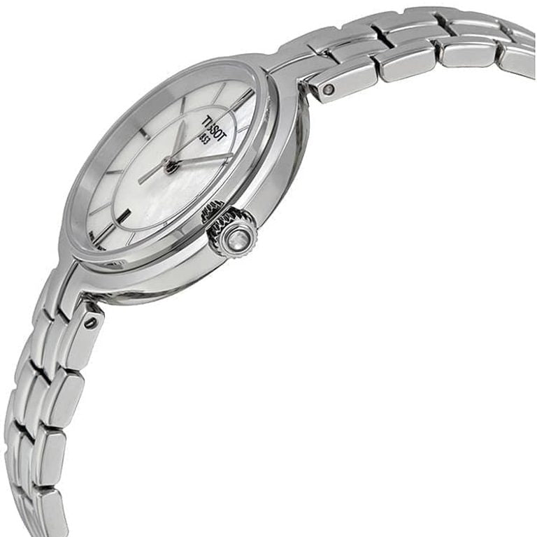  Shop Authentic Tissot T Lady Flamingo Mother of Pearl White Dial Silver Steel Strap Watch For Women - T094.210.11.111.00 - Luxxuri