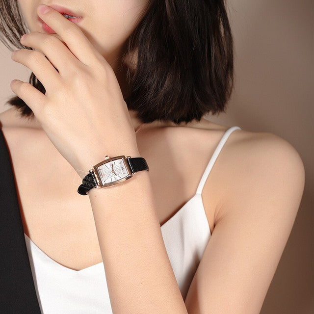  Shop Authentic Emporio Armani Gianni T Bar Quartz White Dial Black Leather Strap Watch For Women - AR11408 - Luxxuri