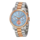  Shop Authentic Michael Kors Runway Chronograph Blue Dial Two Tone Steel Strap Watch For Women - MK6166 - Luxxuri
