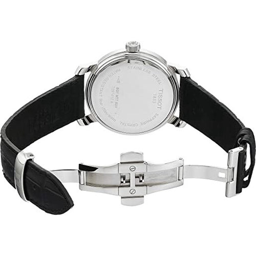  Shop Authentic Tissot T Classic Bridgeport Black Dial Black Leather Strap Watch For Men - T097.410.16.058.00 - Luxxuri