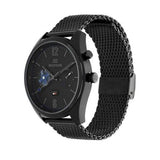  Shop Authentic Tommy Hilfiger Deacon Analog Black Dial Black Mesh Bracelet Watch for Men - 1791547 - Luxxuri