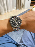  Shop Authentic Tag Heuer Carrera Automatic Chronograph Black Dial Silver Steel Strap Watch for Men - CBM2110.BA0651 - Luxxuri