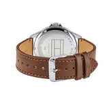  Shop Authentic Tommy Hilfiger Multi Function Quartz White Dial Brown Leather Strap Watch for Men - 1791614 - Luxxuri