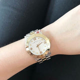  Shop Authentic Marc Jacobs Amy Silver Dial Two Tone Steel Strap Watch for Women - MBM3139 - Luxxuri