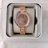 Shop Authentic Fossil Rye Automatic Skeleton Rose Gold Dial Rose Gold Steel Strap Watch for Women - BQ3754 - Luxxuri