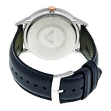  Shop Authentic Emporio Armani Renato Analog Blue Dial Black Leather Strap Watch For Men - AR2506 - Luxxuri