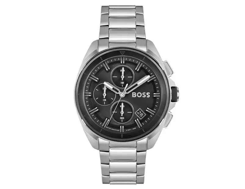  Shop Authentic Hugo Boss Volane Black Dial Silver Steel Strap Watch for Men - 1513949 - Luxxuri