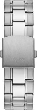 Guess Commander Chronograph Black Dial Silver Steel Strap Watch for Men - GW0056G1
