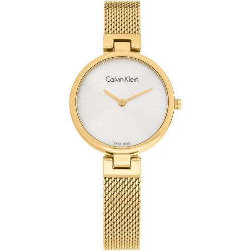  Shop Authentic Calvin Klein Authentic White Dial Rose Gold Mesh Bracelet Watch for Women - K8G23526 - Luxxuri