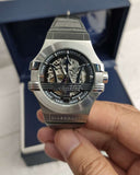  Shop Authentic Maserati Potenza Automatic Black Dial Black Leather Strap Watch For Men - R8821108001 - Luxxuri