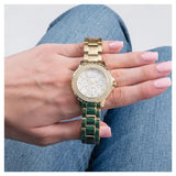  Shop Authentic Guess Crown Jewel Diamonds White Dial Gold Steel Strap Watch for Women - GW0410L2 - Luxxuri