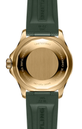 Breitling Superocean Automatic 42 Green Dial Green Rubber Strap Watch for Men - N17375201L1S1