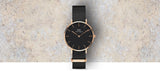  Shop Authentic Daniel Wellington Classic Petite Cornwall Black Dial Black NATO Strap Watch For Women - DW00100215 - Luxxuri