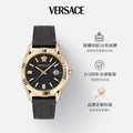  Shop Authentic Versace Greca Time Quartz Black Dial Brown Leather Strap Watch For Men - VE3K00222 - Luxxuri