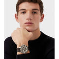  Shop Authentic Emporio Armani Diver Chronograph Brown Dial Brown Leather Strap Watch For Men - AR11486 - Luxxuri