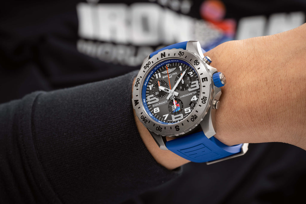 Shop Authentic Breitling Endurance Pro Ironman World Championship Grey Dial Blue Rubber Strap Watch for Men - E823103A1M1S1 - Luxxuri