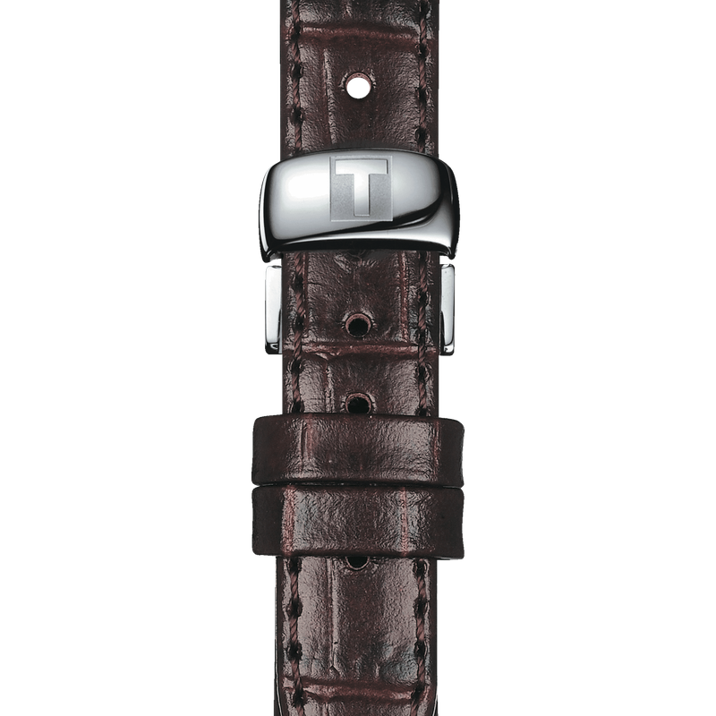  Shop Authentic Tissot T Classic Le Locle Automatic Silver Dial Brown Leather Strap Watch For Women - T006.207.16.038.00 - Luxxuri