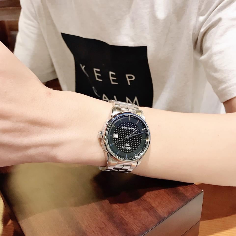  Shop Authentic Tissot Luxury Powermatic 80 Black Dial Silver Steel Strap Watch for Men - T086.407.11.201.02 - Luxxuri