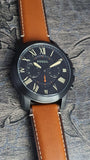  Shop Authentic Fossil Grant Chronograph Black Dial Brown Leather Strap Watch for Men - FS5241 - Luxxuri
