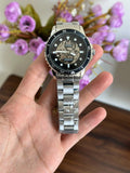  Shop Authentic Fossil FB-01 Automatic Skeleton Black Dial Silver Steel Strap Watch for Men - ME3190 - Luxxuri