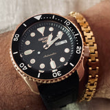  Shop Authentic Seiko 5 Sport SKX Automatic Black Dial Black Silicone Strap Watch For Men - SRPD76K1 - Luxxuri