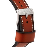  Shop Authentic Fossil Machine Chronograph Blue Dial Brown Leather Strap Watch for Men - FS5232 - Luxxuri