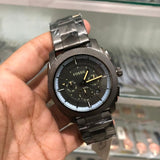  Shop Authentic Fossil Machine Chronograph Grey Dial Grey Steel Strap Watch for Men - FS5172 - Luxxuri