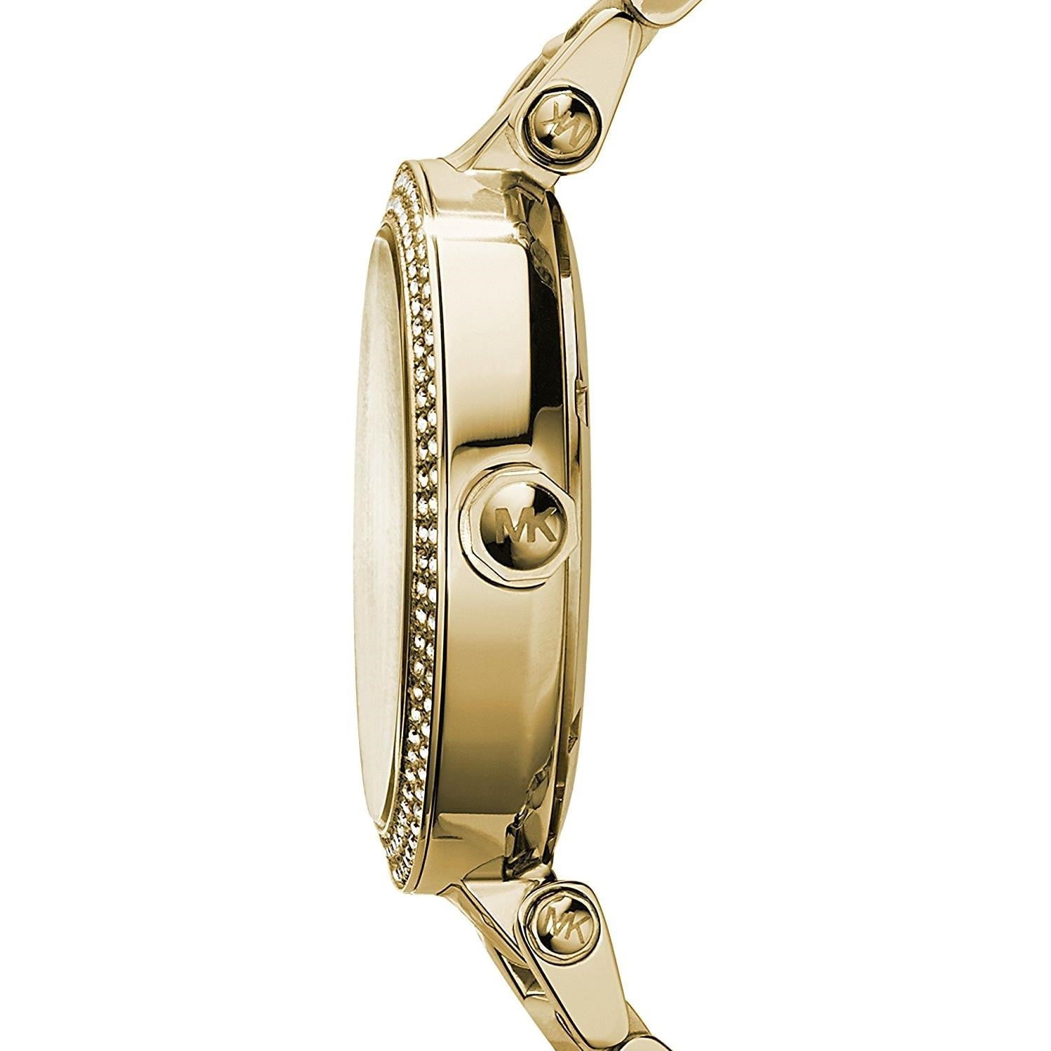  Shop Authentic Michael Kors Parker Diamonds Gold Dial Gold Steel Strap Watch for Women - MK5784 - Luxxuri