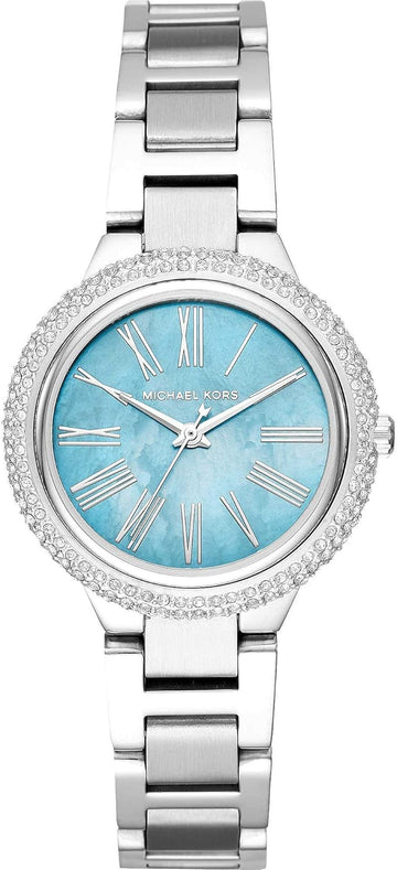  Shop Authentic Michael Kors Taryn Quartz Blue Dial Blue Steel Strap Watch For Women - MK6563 - Luxxuri